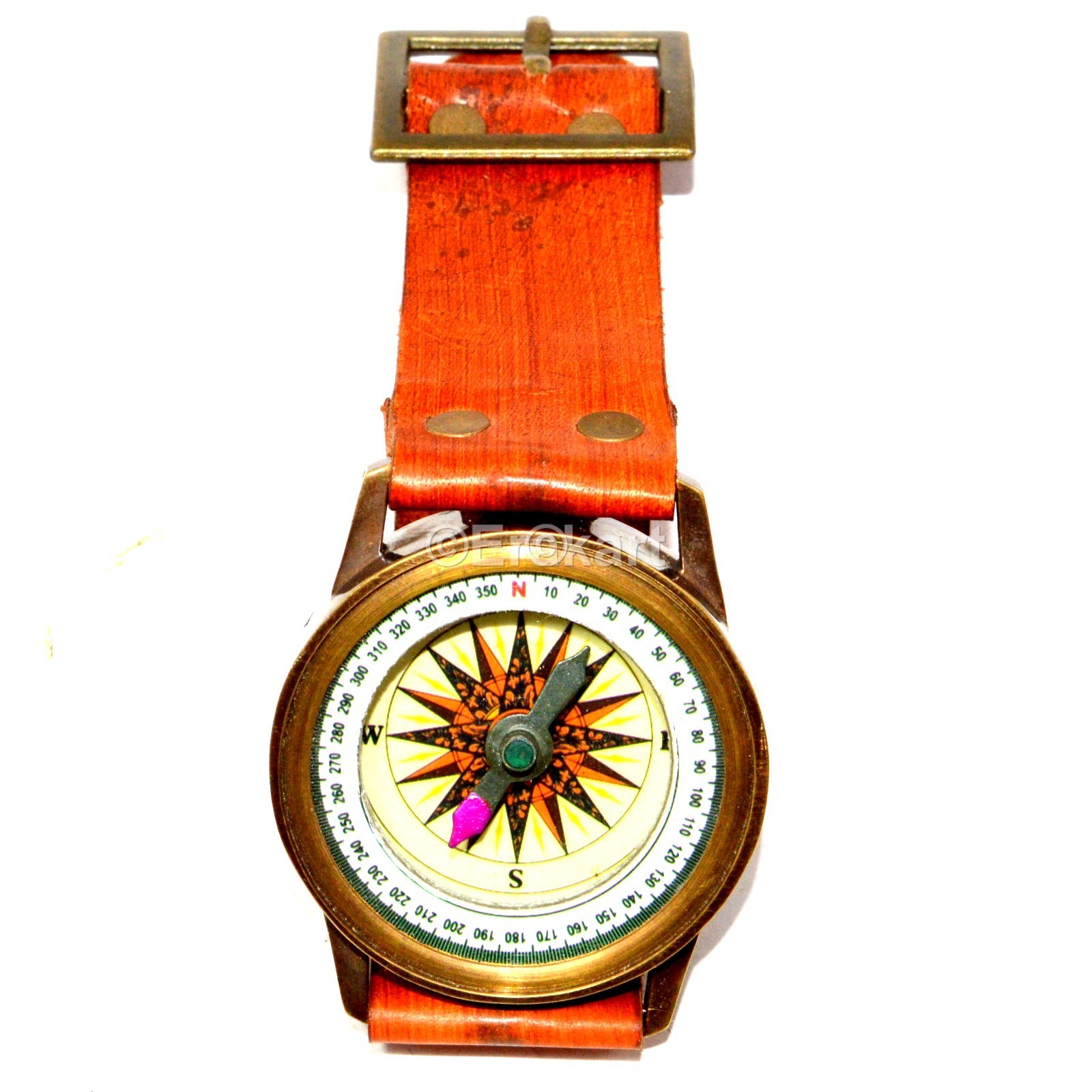 Buy Antique Maritime Brass Wrist Watch Sundial Compasses online SALE.