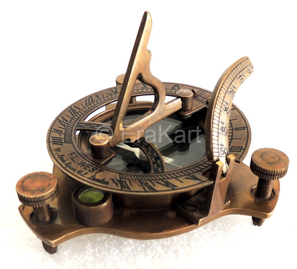 Buy Antique Brass Sundial Ship Compass Nautical Online At Erakart Sale