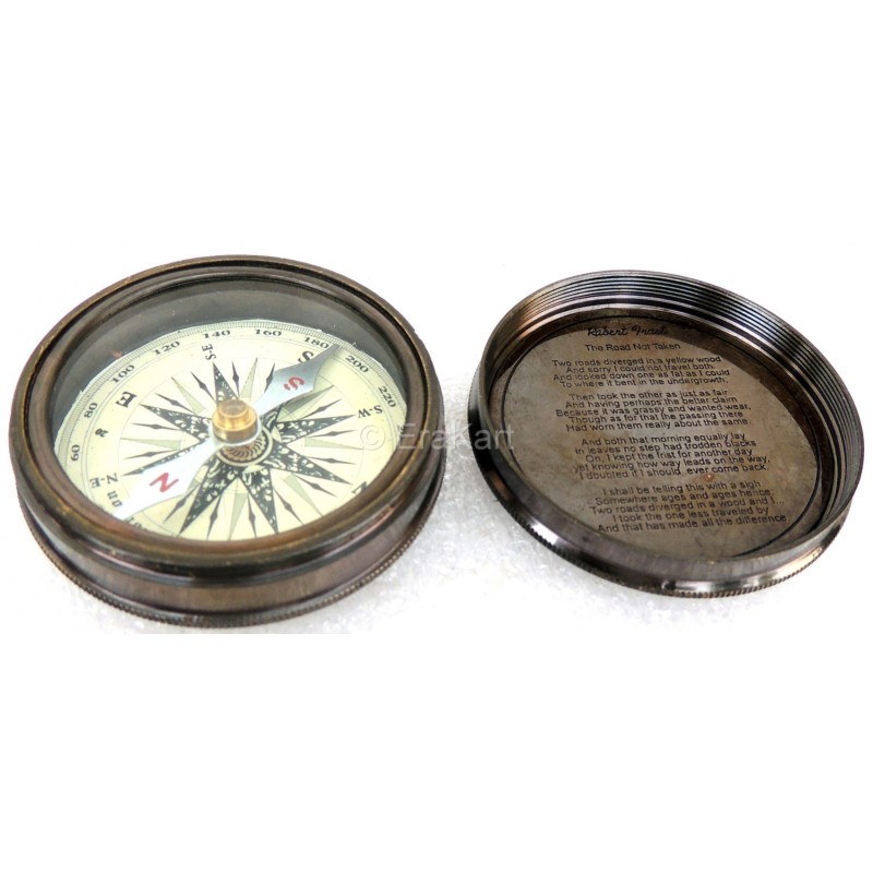 Buy Antique Brass Pocket Compass - Replica Compasses Online Sale