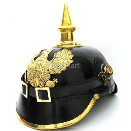 Buy German Leather Pickelhaube FR Helmet Display Online erakart SALE.