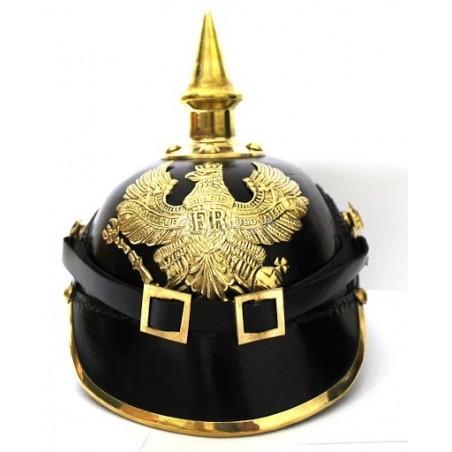 Buy German Leather Pickelhaube FR Helmet Display Online erakart SALE.