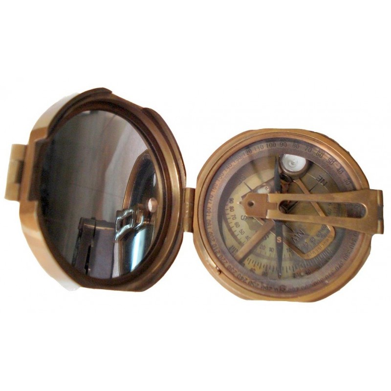 Brass Brunton Compass - Antique Nautical Compasses online at Erakart.